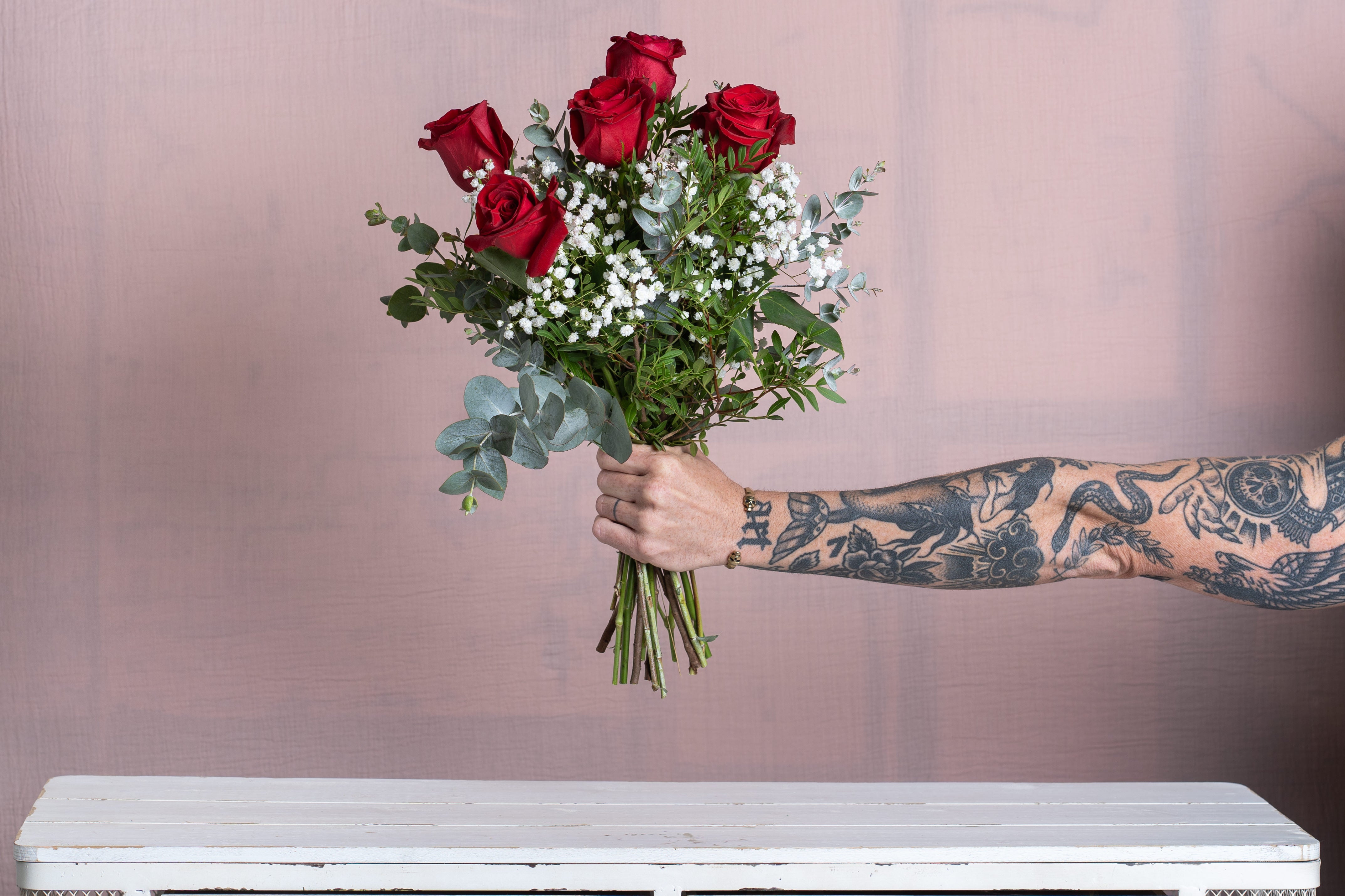 Ramo de 5 Rosas Rojas